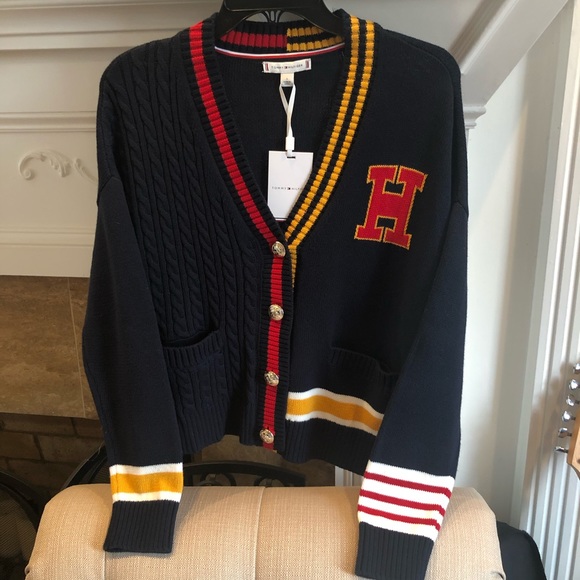 tommy hilfiger varsity sweater